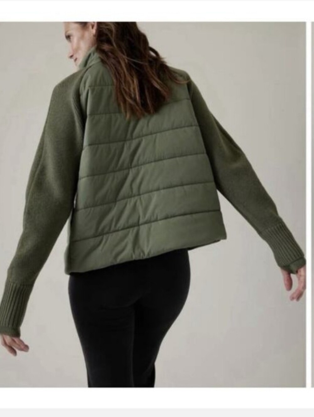 Athleta Incline Hybrid Jacket Size XXS Deep Fern EUC - Picture 3 of 12